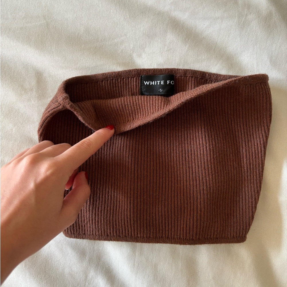 White Fox Brown Tube-Top